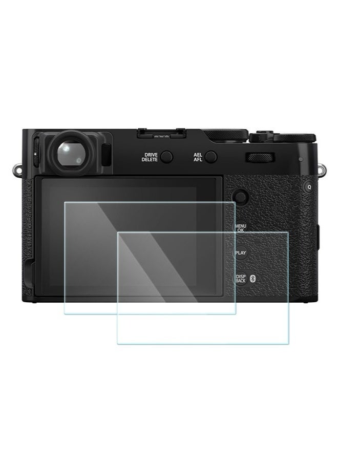 KENSUO 2 PACK Screen Protector for Fujifilm X100VI X100V X-E4 X-T4 Fuji X-100VI X100V XE4 XT4, 0.3mm 9H Hardness Tempered Glass Cover Anti-Scrach Anti-Bubble - Image 1