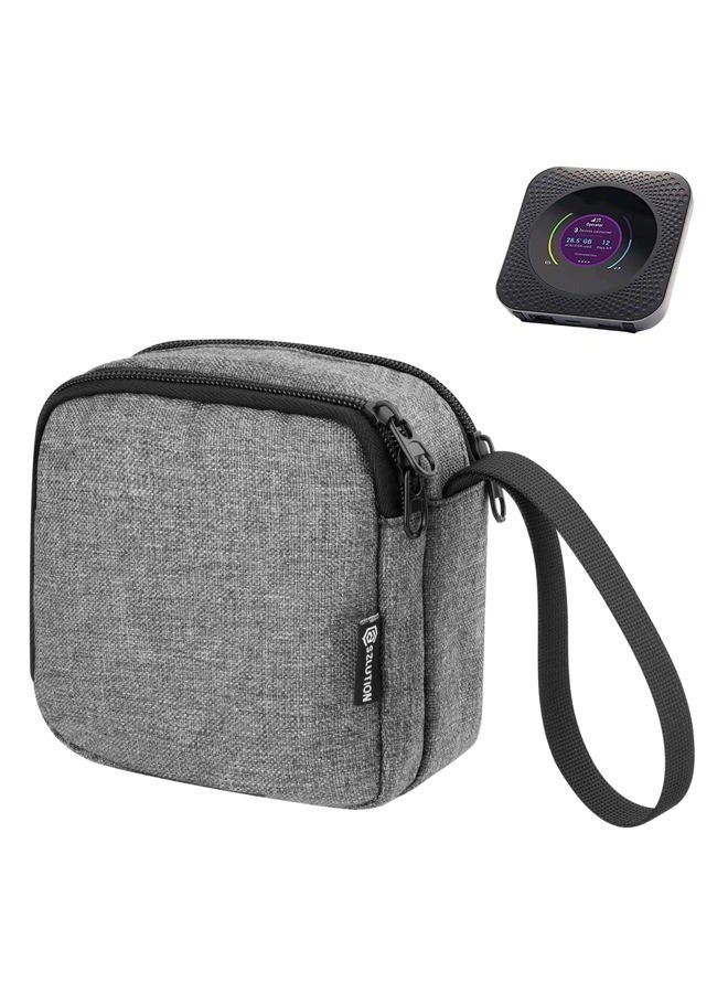 CaSZLUTION Travel Case Replacement for NETGEAR Nighthawk M5 5G Mobile Hotspot with WiFi 6 (MR5200, MR5100)/ M6 (MR6110)/ M6 Pro (MR6500)/ Mobile Hotspot 4G LTE Router MR1100 Storage Bag - Case Only - Image 1