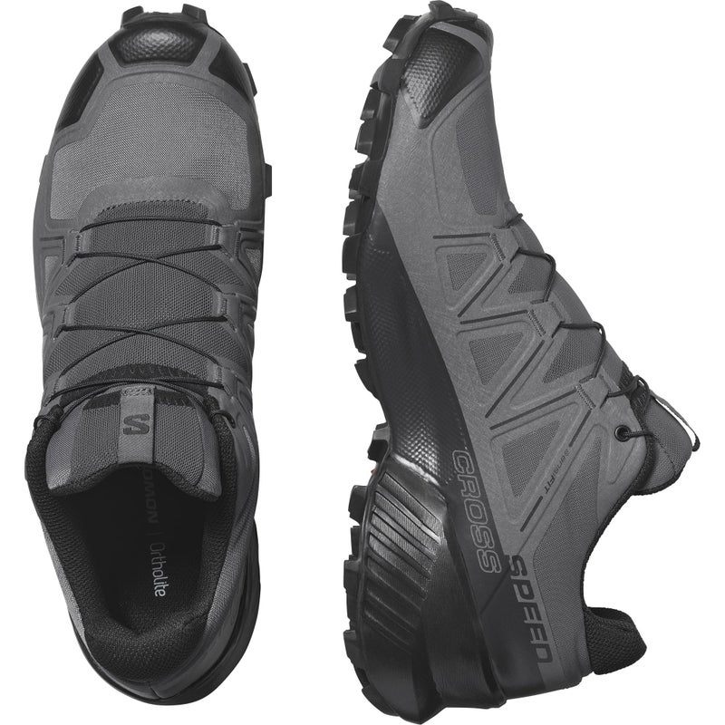 Salomon أحذية الجري على الطرق الوعرة للرجال من سالومون SPEEDCROSS، مغناطيس / أسود / شبح، 12 - Image 5