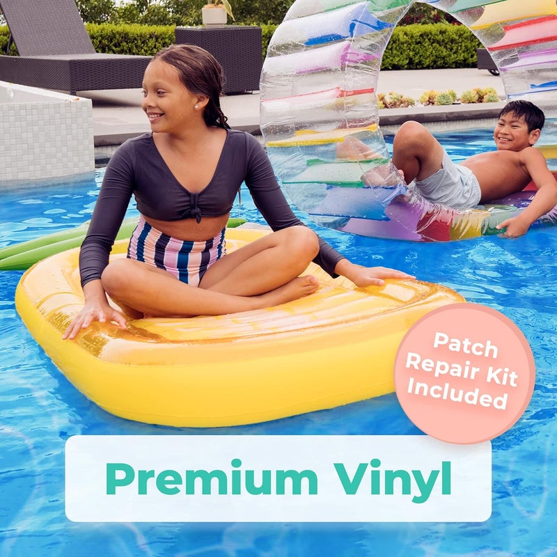 Greenco Giant Inflatable Pool Float Inflatable Pool Floats Inflatable Raft for Summer Giant Pool Lounger Pool Accessories Lake Floats  Pool Toys Summer Fun for Pool Lake Beach Party - Image 4