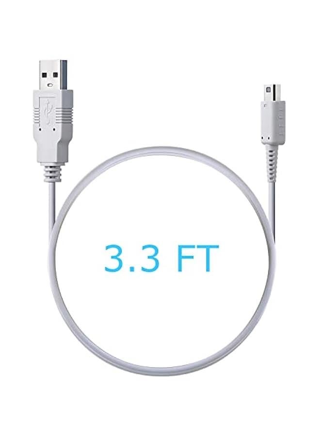 USB Charger Cable for Wii U Gamepad Remote Controller Back-up USB Charger Power Cable Cord Replacement - White - Image 4