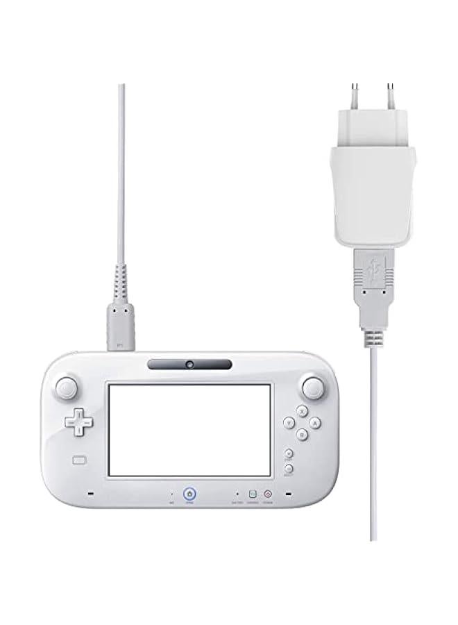 USB Charger Cable for Wii U Gamepad Remote Controller Back-up USB Charger Power Cable Cord Replacement - White - Image 2