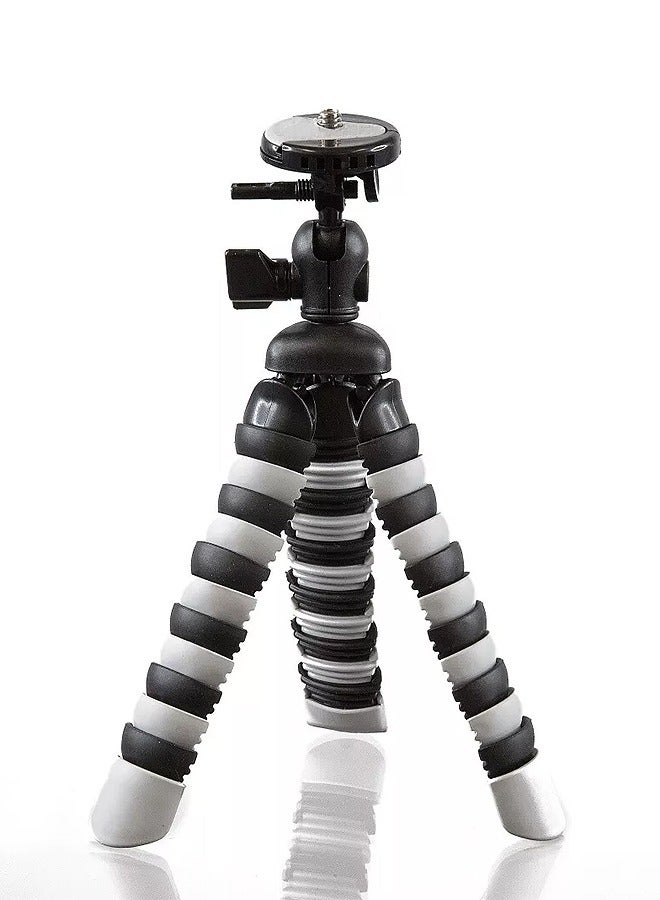 Taimi Flexible Octopus Bubble Mini Tripod For Mobile Phone/Digital Camera - White/Black  - Image 1