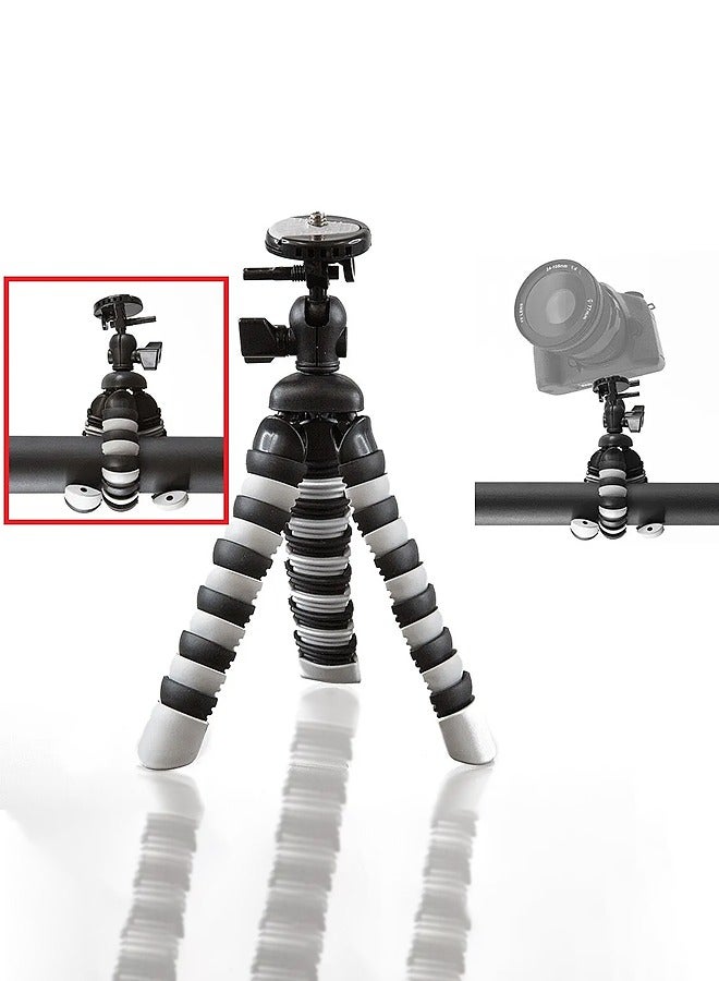 Taimi Flexible Octopus Bubble Mini Tripod For Mobile Phone/Digital Camera - White/Black  - Image 4