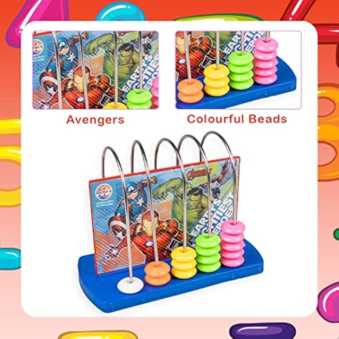 EDUCATIONAL ABACUS JUNIOR AVENGERS FOR COUNTING ADDITION SUBTRACTION|MATH'S LEARNING EARLY EDUCATIONAL KIT TOY FOR KIDS 3+ YEARS,MULTICOLOR - Image 3