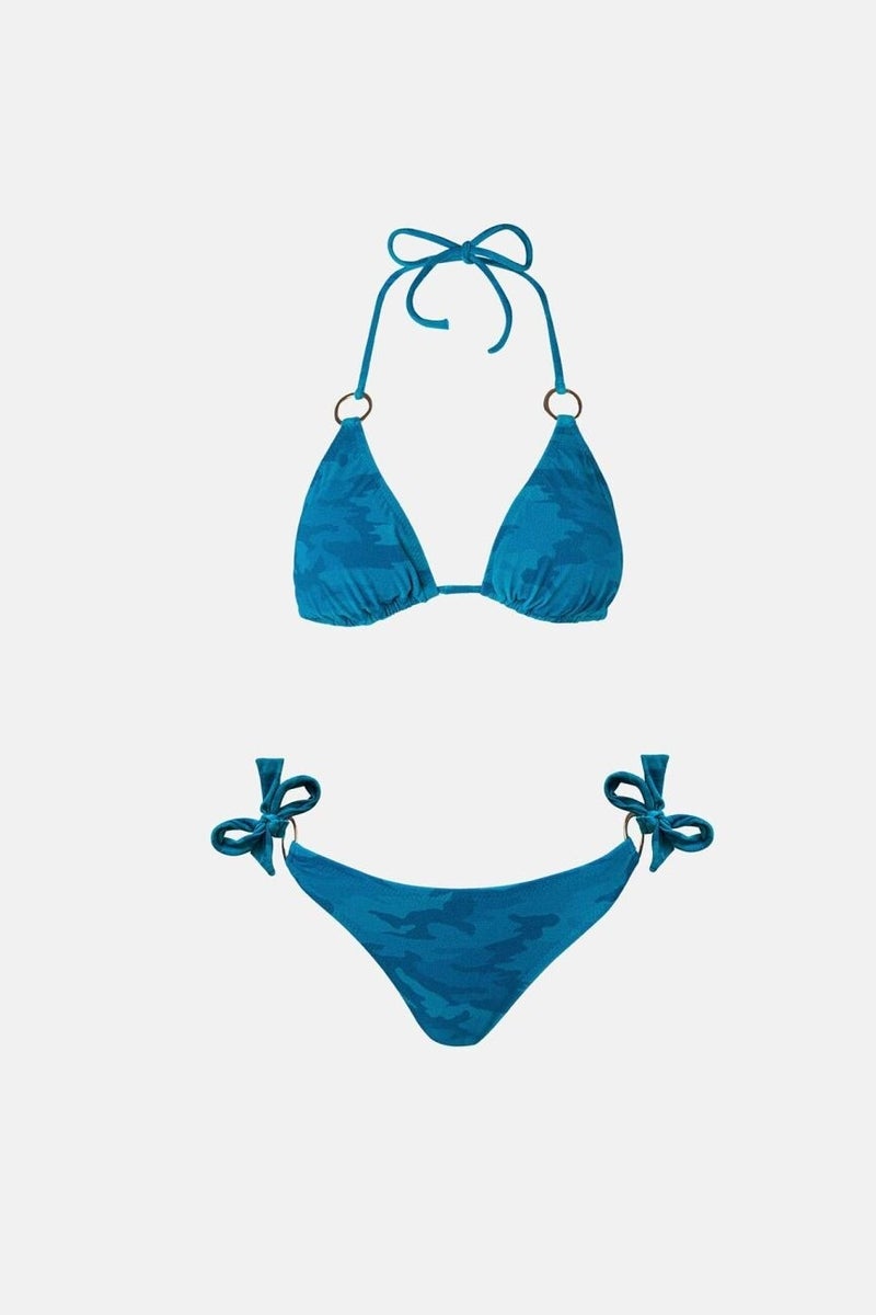 Ayyıldız 4602 Turquoise Patterned Bikini Set  - Image 4