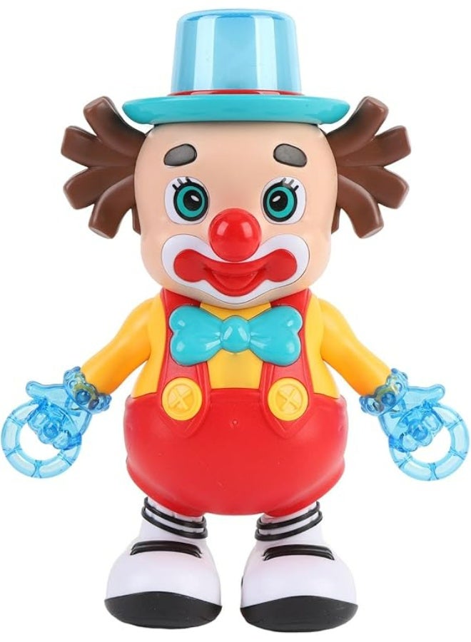 Generic (Unbranded) Dancing Clown Toy with Music and Light, Adorable Cartoon Early Learning Clown Dancing Music Toy Battery Powered Left and Right Swaying Light Up Infant Musical Toy for Toddlers - Image 1