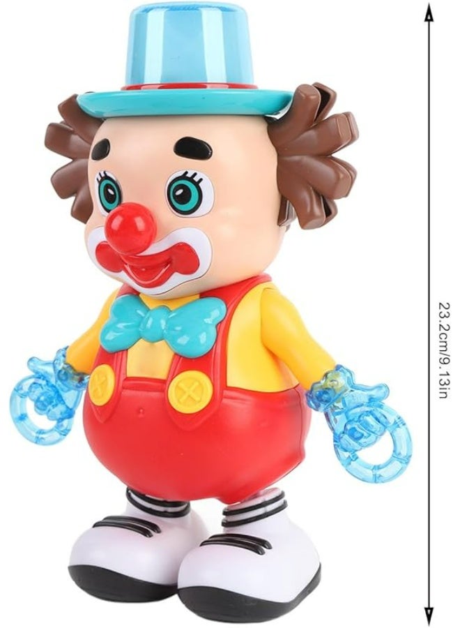 Generic (Unbranded) Dancing Clown Toy with Music and Light, Adorable Cartoon Early Learning Clown Dancing Music Toy Battery Powered Left and Right Swaying Light Up Infant Musical Toy for Toddlers - Image 2