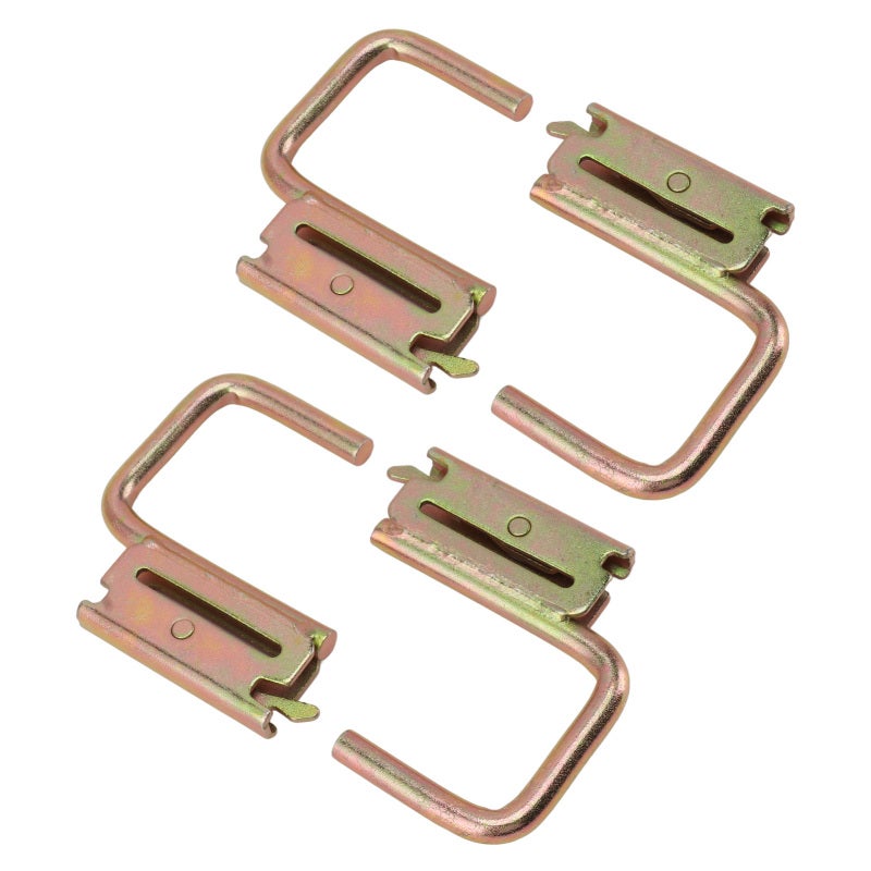 E Track Hooks 1,200 Lbs Load Capacity Rust-Resistant Premium Metal J Hook Accessories - Easy 3-Second Install Universal Fit Multifunction Hooks for RV Marine Pickup Truck Enclosed Trailer Warehouse St - Image 4