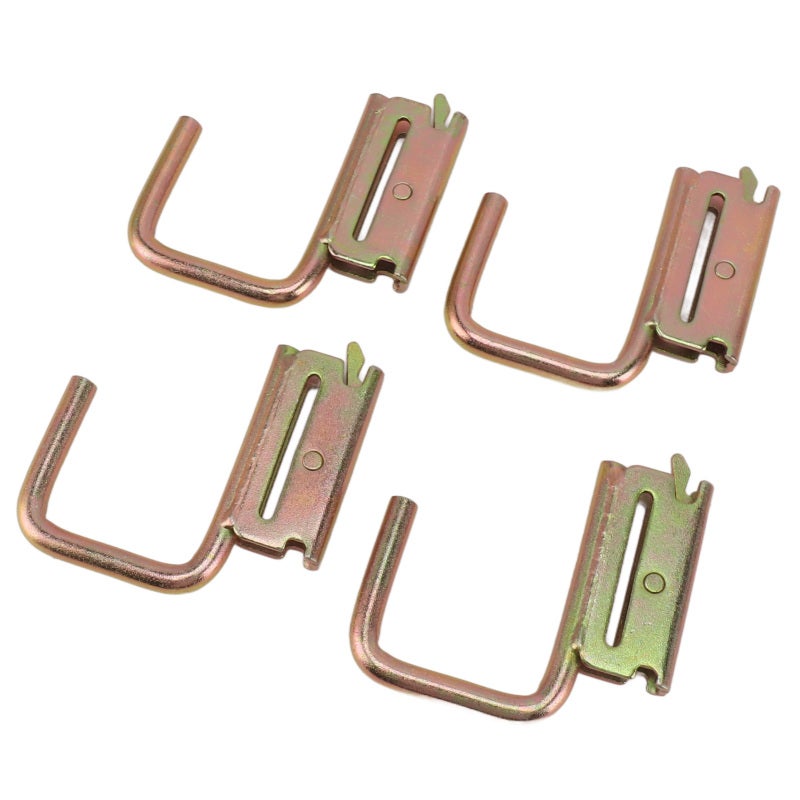E Track Hooks 1,200 Lbs Load Capacity Rust-Resistant Premium Metal J Hook Accessories - Easy 3-Second Install Universal Fit Multifunction Hooks for RV Marine Pickup Truck Enclosed Trailer Warehouse St - Image 3