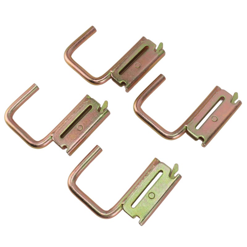 E Track Hooks 1,200 Lbs Load Capacity Rust-Resistant Premium Metal J Hook Accessories - Easy 3-Second Install Universal Fit Multifunction Hooks for RV Marine Pickup Truck Enclosed Trailer Warehouse St - Image 2