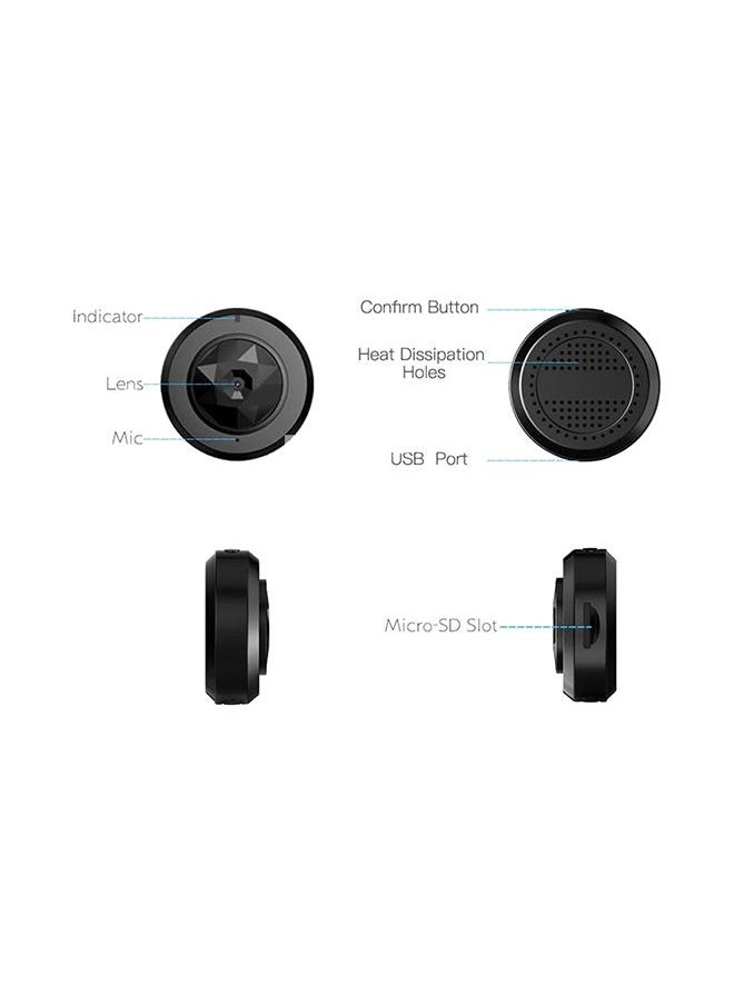 Generic - C6 HD 720P Mini Camera With Battery Bult In,Wifi  Night Vision Live Streaming, Portable Nanny Cam Hidden Mini Camera With Magnet (With Mobile Phone App) - Image 1