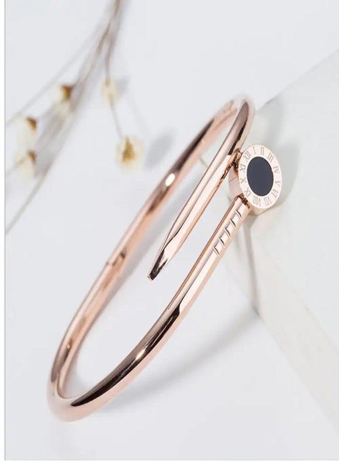 MEENAZ bracelet for women Stylish Bangles for women Adjustable Anti Tarnish Bracelet for girls rose gold Kada for Women Accessories Anti Tarnish Jewellery Stainless Steel Cuff Bracelet gifts Combo - Image 5