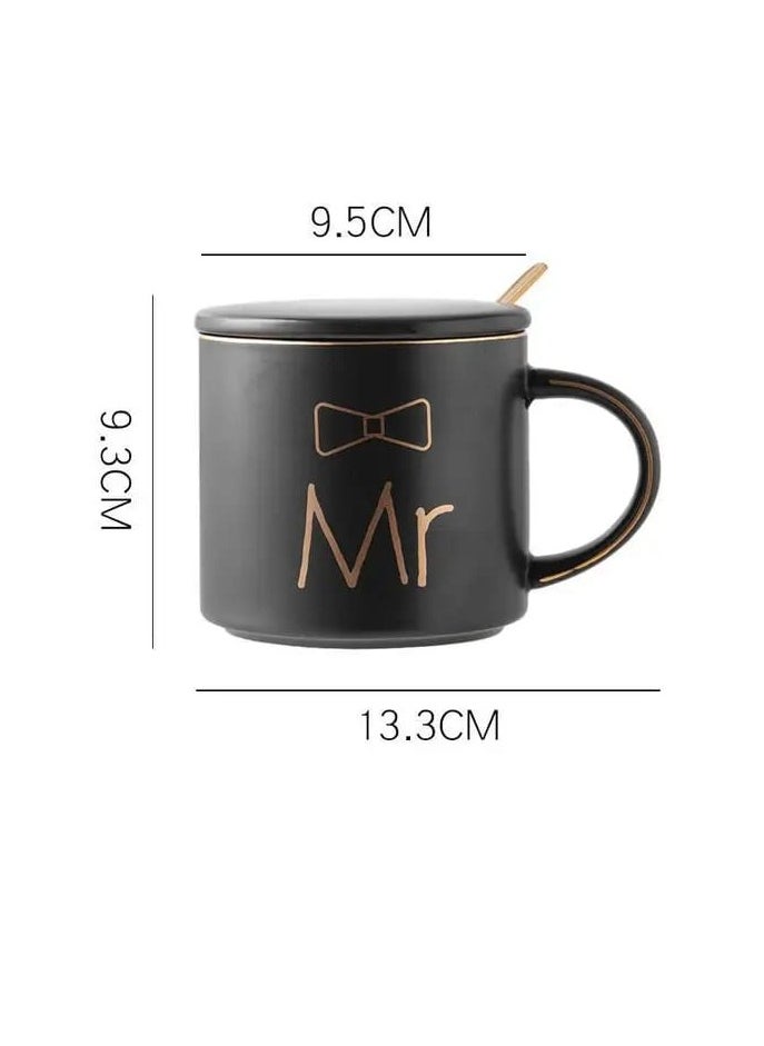 Mr and Mrs Coffee Mug, ceramic marble coffee/tea Cupp with lid, Spoon set, personalized gift set for Couple, Parents, Wedding Gift, Bridal, Engagement (14oz) (Black/Black) - pzsku/Z0528C30F1F210BB470B4Z/45/_/1736076970/5be4f8ce-6789-4094-833d-49d93105bdb7