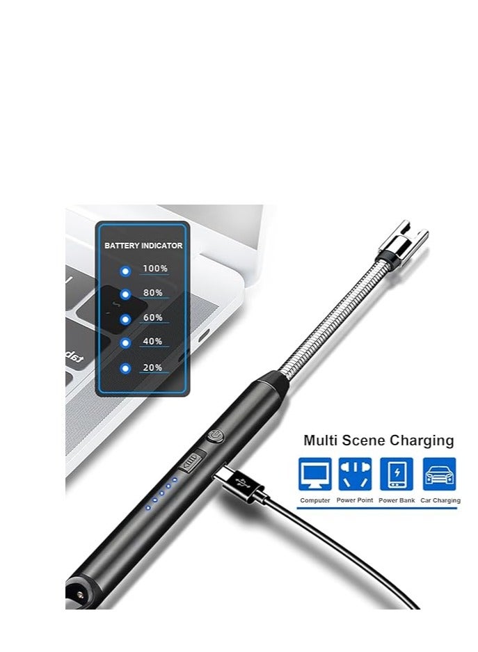 ولاعة غاز بقوس كهربائي مع شحن USB – آمنة، عصرية، متعددة الاستخدامات - Image 2