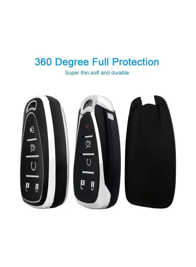Blue Soft TPU 5 Button Car Key Fob Cover For Chevy Chevrolet Equinox Malibu Camaro Traverse Blazer Cruze LT Trailblazer - Image 2