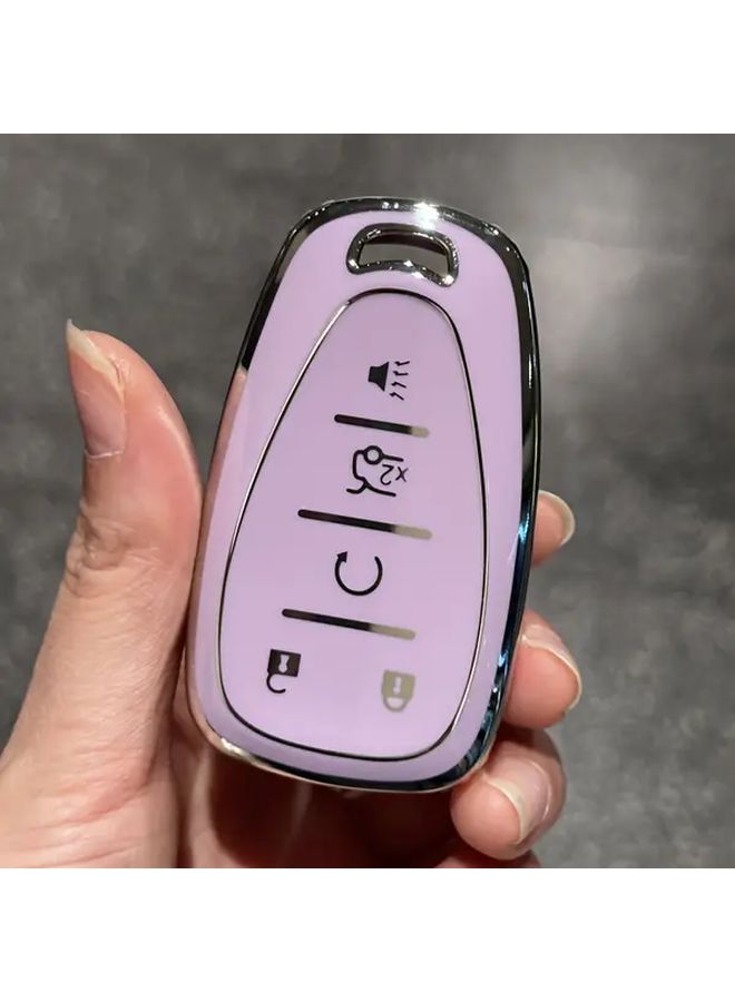 Blue Soft TPU 5 Button Car Key Fob Cover For Chevy Chevrolet Equinox Malibu Camaro Traverse Blazer Cruze LT Trailblazer - Image 5