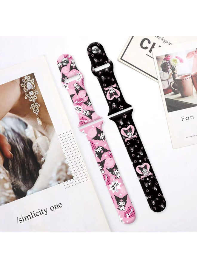 Sanliou Coolomi Printed Strap Suitable For AppleS8765432SE Generation Full Series For AppleWatch-Color:05#-Specifications:42/44/45/49MM - Image 2