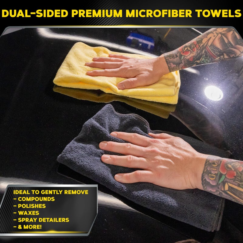 Meguiar's Supreme Shine Microfiber Towels for Cars, Ultra-Plush Car Microfiber Towel Set for Quickly Removing Product Without Leaving Swirls on Paint, Glass, Plastic, or Chrome - Image 2
