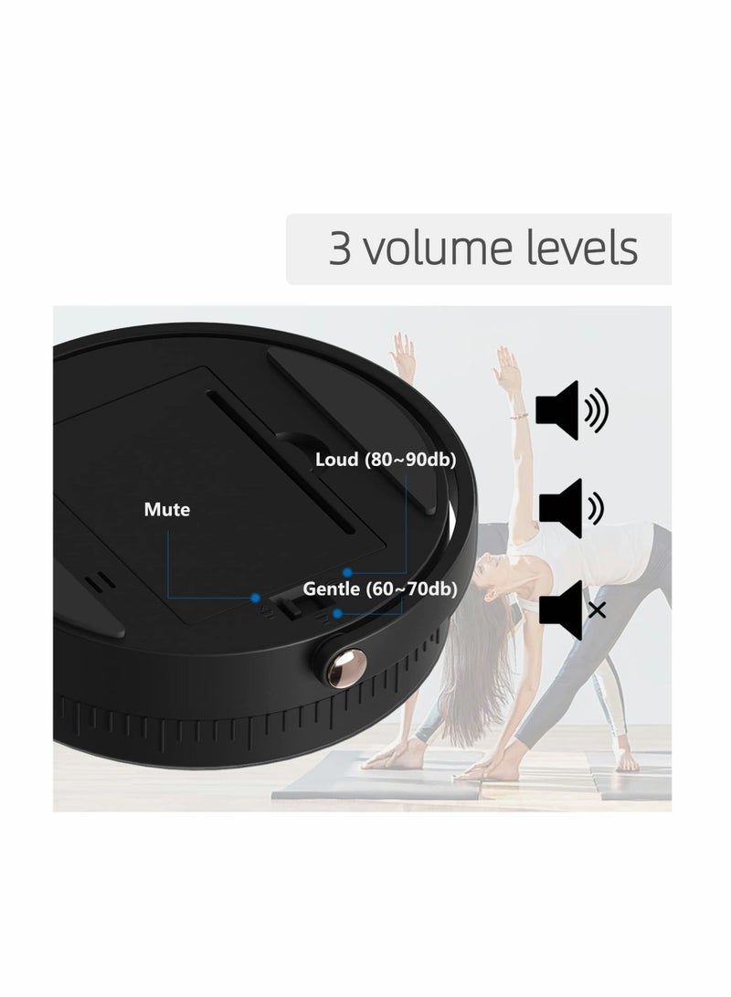 NIBEMINENT Kitchen Timer for Cooking, Digital Countdown up with Holder Legible and Bright Display Magnetic Loud & Adjustable Alarm (Black) - Image 4