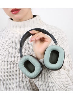 SYOSI Ear Pads for AirPods Max Earmuffs, Headband Ear Cups Replacement Sponge Cover Cloth Ear Cushion Cover Magnetic Headphone Accessories with Knitted Mesh, Memory Foam, Green  - Image 3