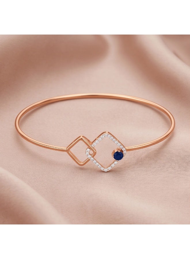 BAFLEH JEWELLERY Designer Diamond Bangle Crafted in 18K Rose Gold - Image 1