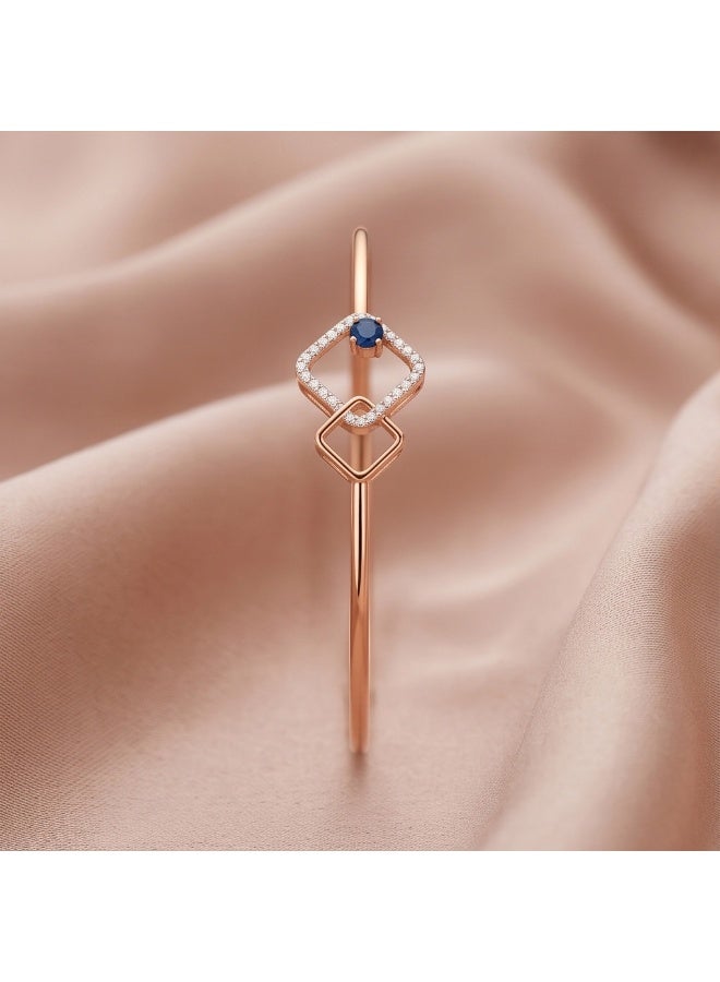 BAFLEH JEWELLERY Designer Diamond Bangle Crafted in 18K Rose Gold - Image 4