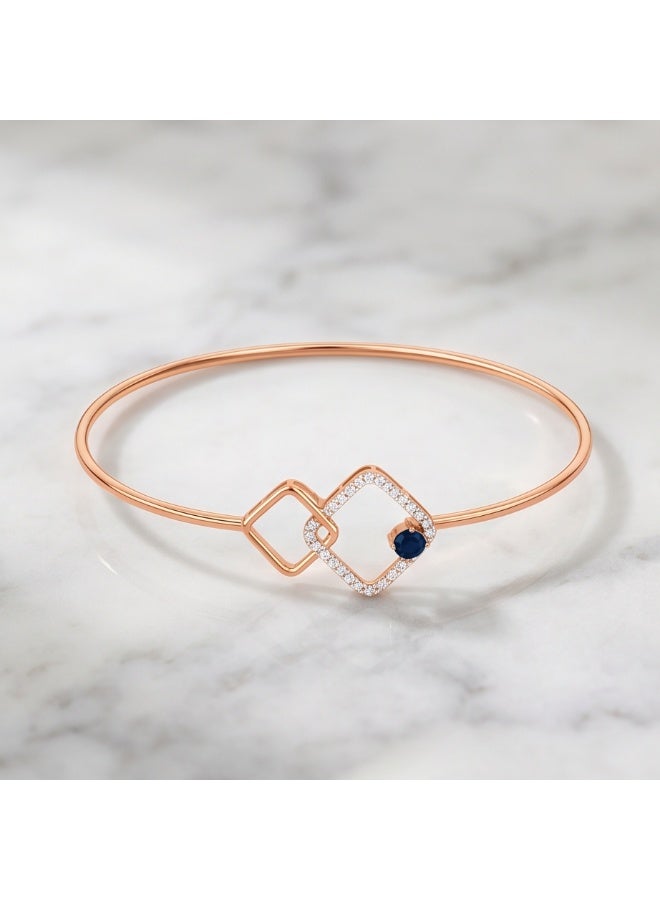BAFLEH JEWELLERY Designer Diamond Bangle Crafted in 18K Rose Gold - Image 5