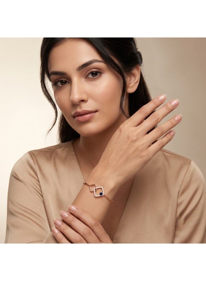BAFLEH JEWELLERY Designer Diamond Bangle Crafted in 18K Rose Gold - Image 3