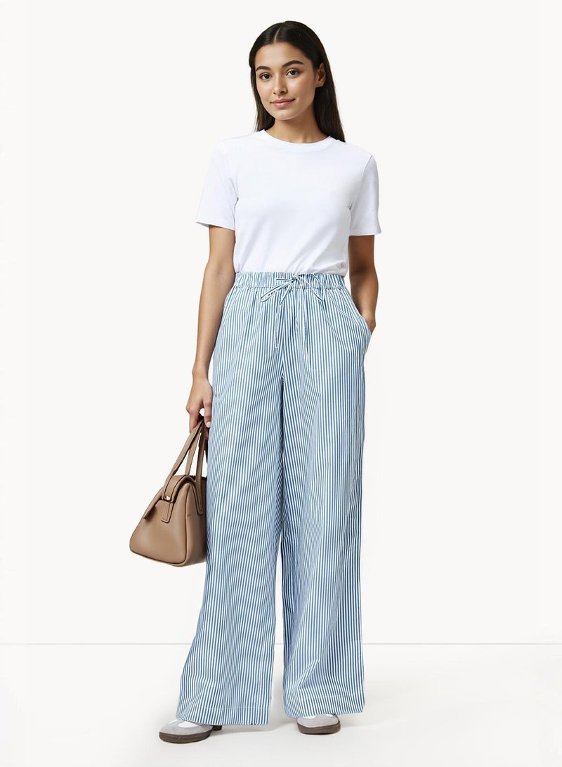 فرنش كونكشن بنطلون قطني مخطط كامبريا - Image 1