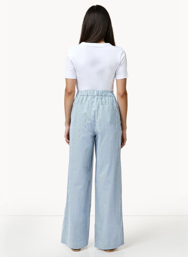 فرنش كونكشن بنطلون قطني مخطط كامبريا - Image 3