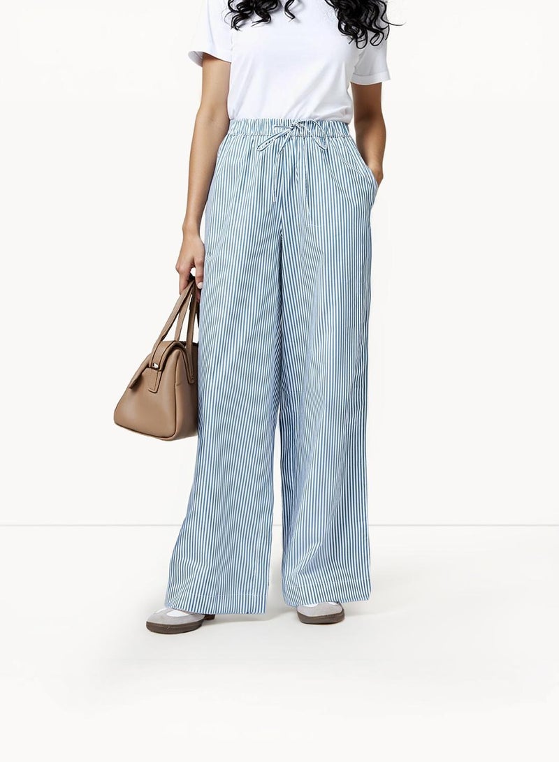 فرنش كونكشن بنطلون قطني مخطط كامبريا - Image 4