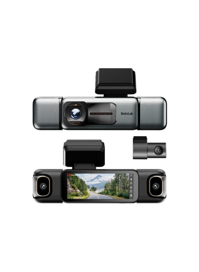 بوتسلاب BOTSLAB G980H داش كام 4 كاميرات 360° – تصوير أمامي 3K وخلفية وجانبية Full HD مع GPS وWiFi وشاشة لمس ومراقبة مواقف 24 ساعة - Image 2