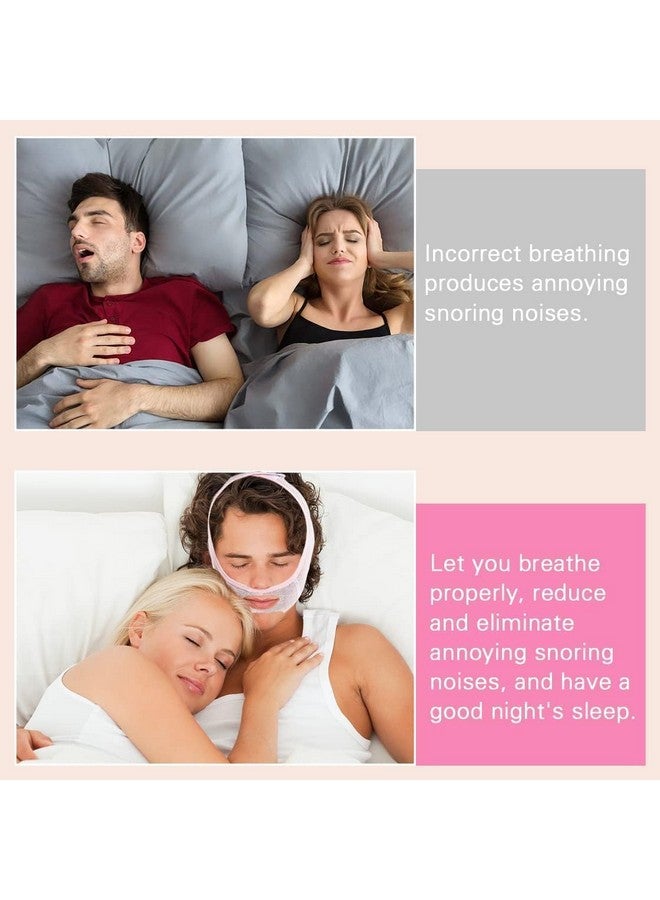 Facial Slimming Belt, Double Chin Reducer Reusable V-Shape Face Mask for Men & Women Facial Shaped UP Lift Belt, Slim Cheeks Lifting Jaw Line Shaper Anti Wrinkle Strap Elastic Face - Image 3