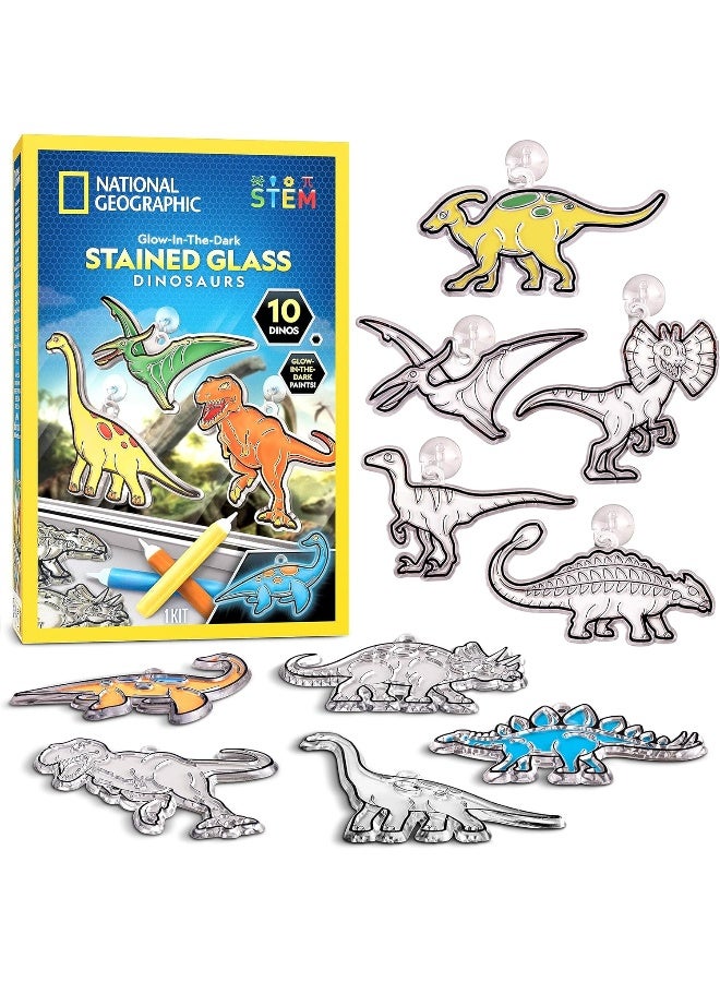 NATIONAL GEOGRAPHIC مجموعة زجاج ملون يتلألأ في الظلام - ديناصور من ناشيونال جيوغرافيك - Image 2