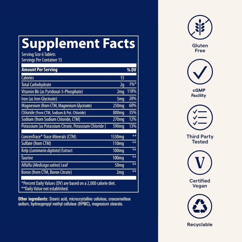 Trace Minerals Keto Electrolyte Tablets  Electrolyte Supplement to Aid Against Dehydration  Endurance Supplement with Minerals  Supports Performance  Muscle Recovery  90 Tablets 15 Servings - Image 5