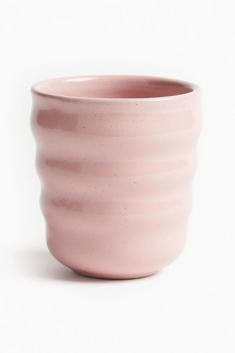 H&M Fluted stoneware mug