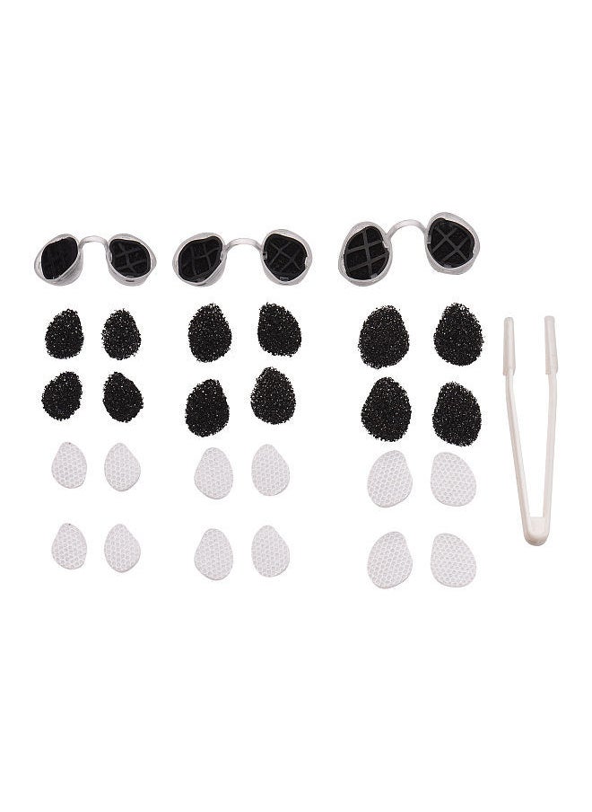Generic - Invisible Nasal Filter Ultra-Breathable Nasal Filters Nasal Filters Nose Plugs for Smells Air Filtration from Pollen Dust  Small + Medium + Large Round Shape - Image 1