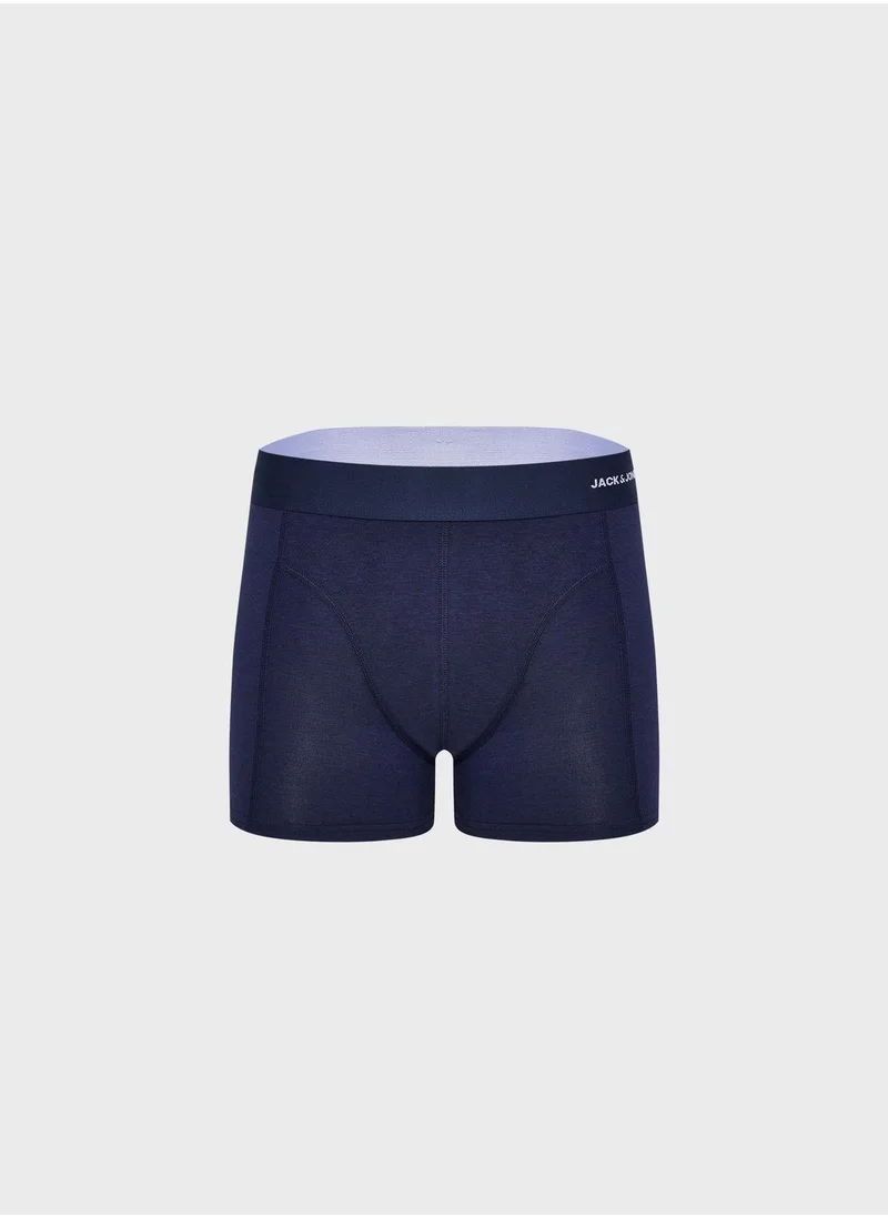 JACK & JONES jacbasic bamboo 3 pack logo trunks