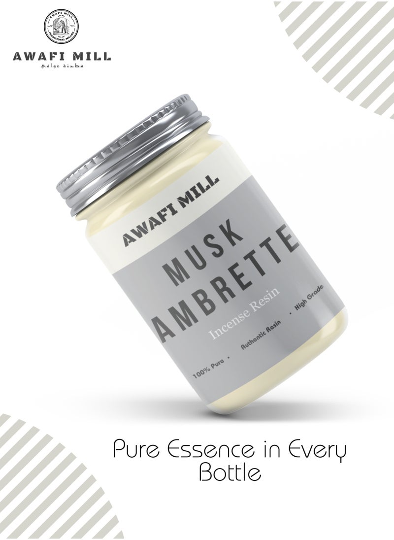 Awafi Mill - Moroccan Musk Ambrette Crystal | Premium Synthetic Musk Crystals with Charcoal Tablet - Image 1