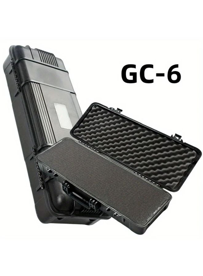 1 Pcs Black Hard Shell Toolbox Organizer Storage Box Camera Photography Safety Protection - Image 2