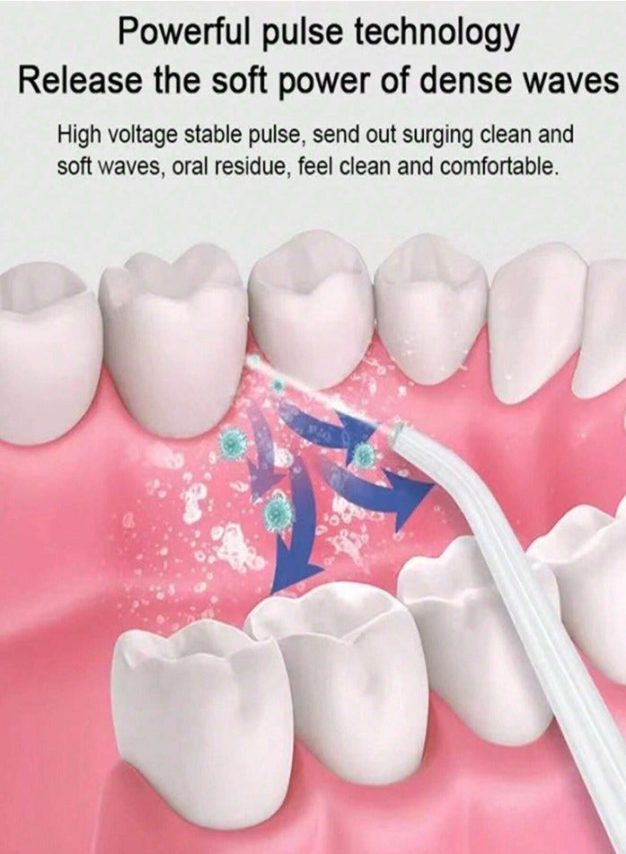 عام جهاز تنظيف الأسنان الكهربائي المحمول المنزلي، منظف الأسنان، تنظيف الأسنان ورذاذ الماء للعناية بالفم - Image 3