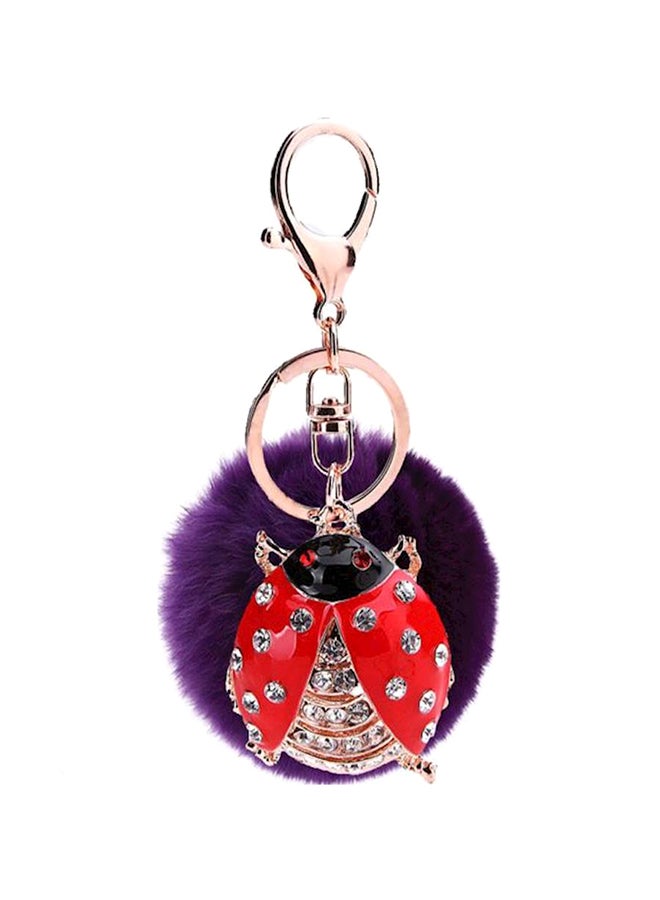 Diamond-Studded Beetle Fashion Women Keyring
