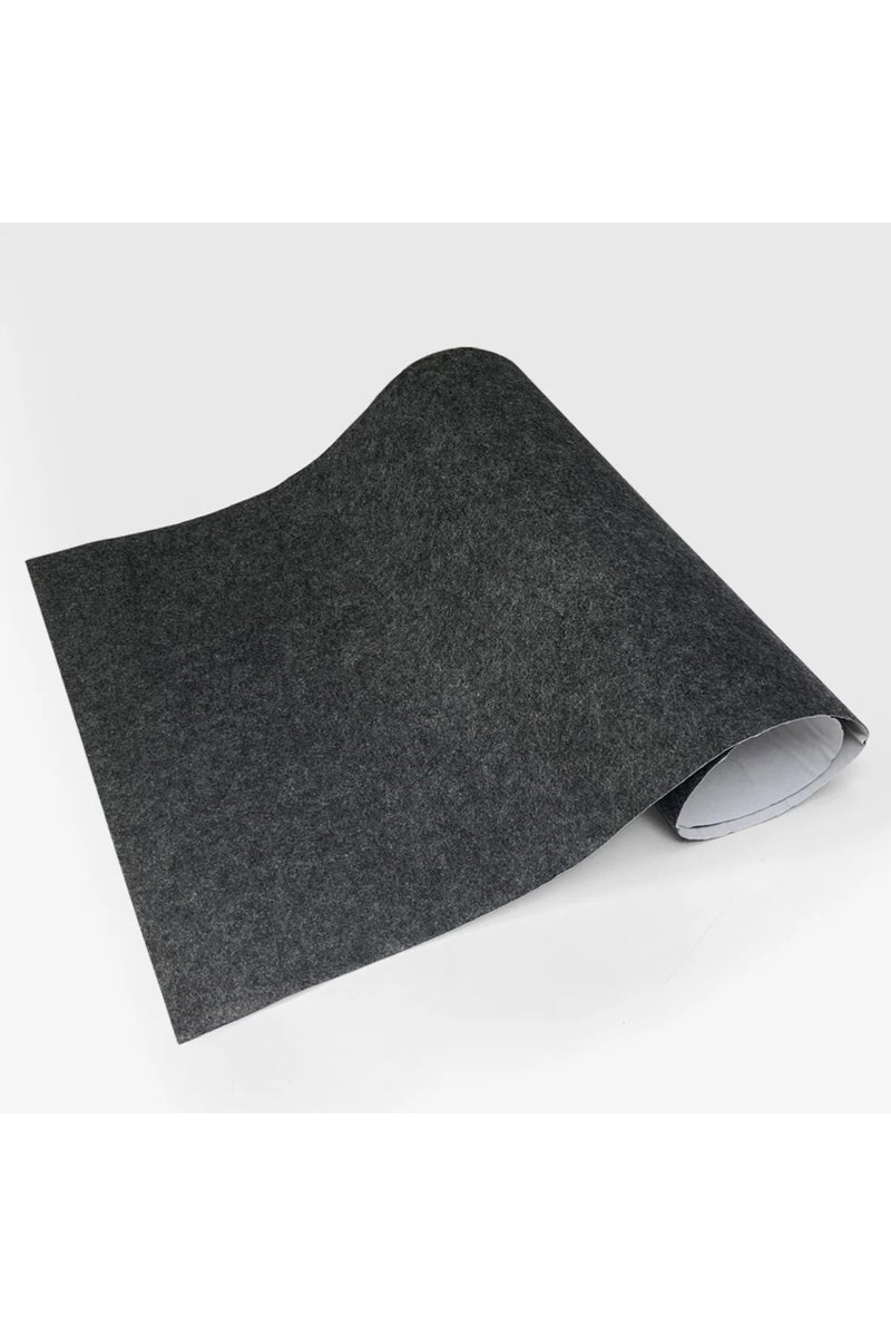 لاصق عازل للصوت للسيارة من اللباد الرمادي الداكن، ماص للصدمات، غطاء وسادة قدم ذاتي اللصق من اللباد