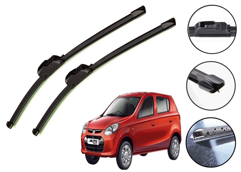 Auto Hub Car Wiper Blades Compatibility With Maruti Suzukii Alto 800 - Set of 2 Pcs (D-18,P-16) - Image 2