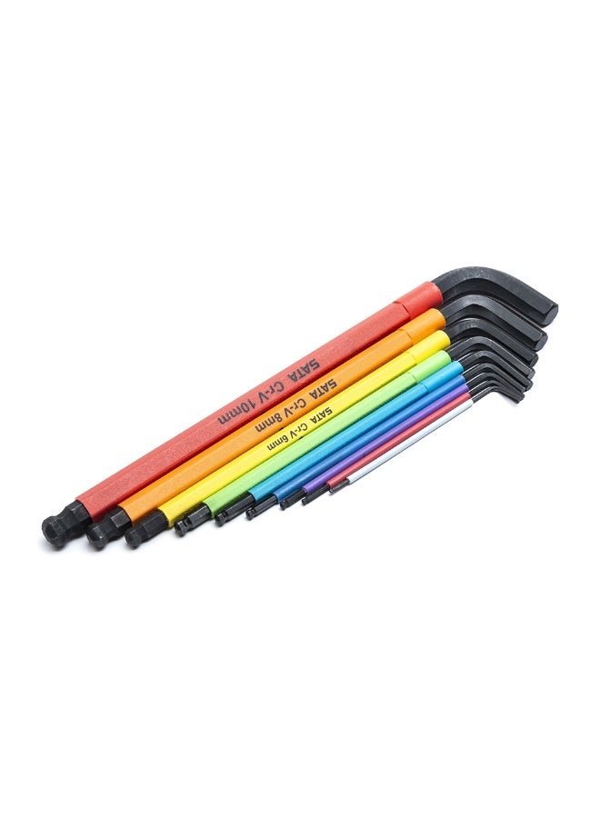 Sata SATA ST09101CHBSJ 9-Piece Ball Point Black Oxide Hex Key Set - Image 2