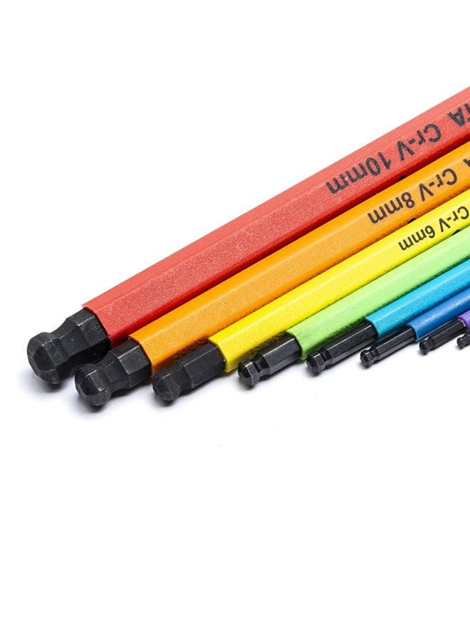 Sata SATA ST09101CHBSJ 9-Piece Ball Point Black Oxide Hex Key Set - Image 5