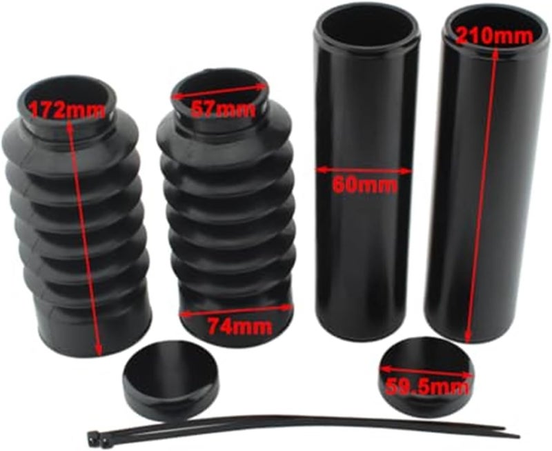 QASULER Front Fork Dust Cover Kit for Harley-Davidson V-ROD - Image 3