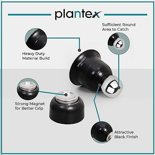 Plantex Door Magnet Stopper for Home/Gate Stopper for Main Door/Door Stopper Magnet/Magnetic Door Stopper/Stops for Door - 3Inch (Black Finish) - Image 2