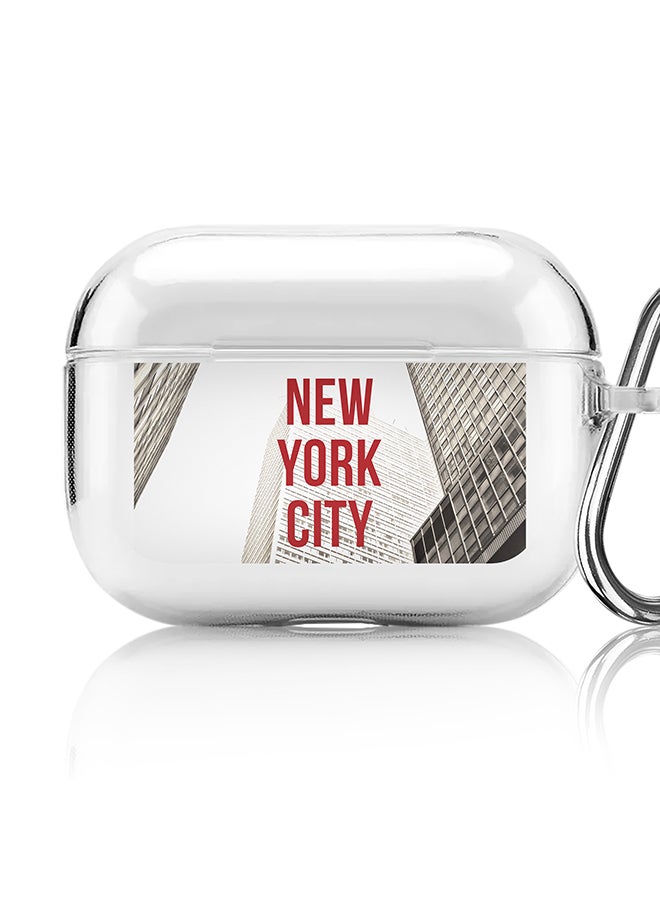 Stylizedd Classic Clear printed Case for Apple AirPods Pro 2nd Generation Thin Transparent Cover [Designed for Apple AirPods Pro 2nd Generation] - New York - Skyscraper - Image 1